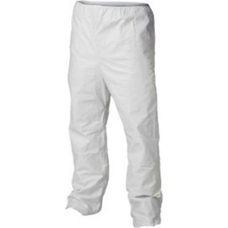 KEYSTONE SAFETY KeyGuard® Pants, Elastic Waist, Open Cuff, White, L, 50/Case PANT-KG-LG